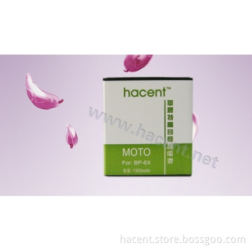 High Quality MOT BP-6X Cell Phone Battery, 1300mAh, 3.7V